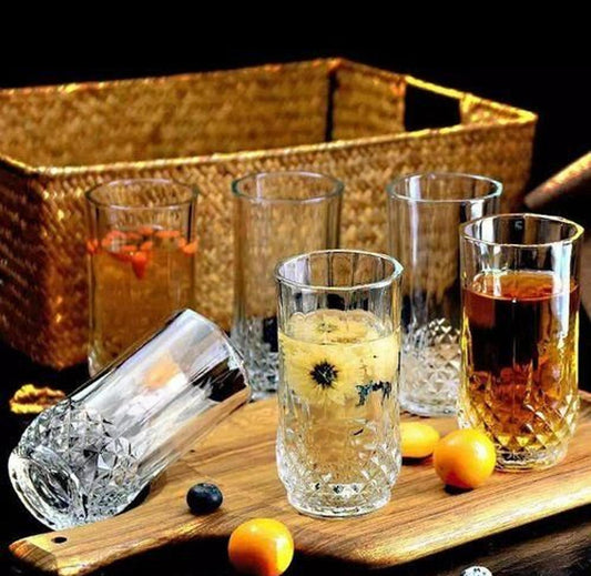 CRYSTAL LONG GLASS 6pcs