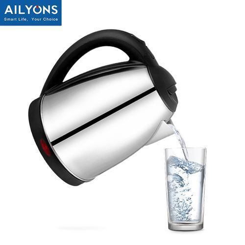 AILYONS FK-0301 Stainless Steel 1.8L Electric Kettle-Black