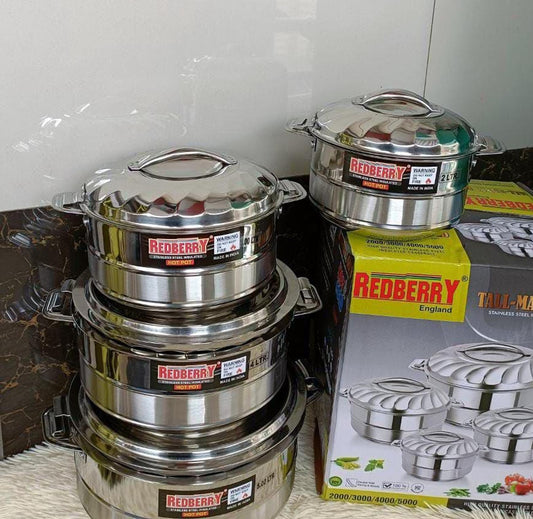 Redberry Insulated Hotpot 4Pcs Set Large