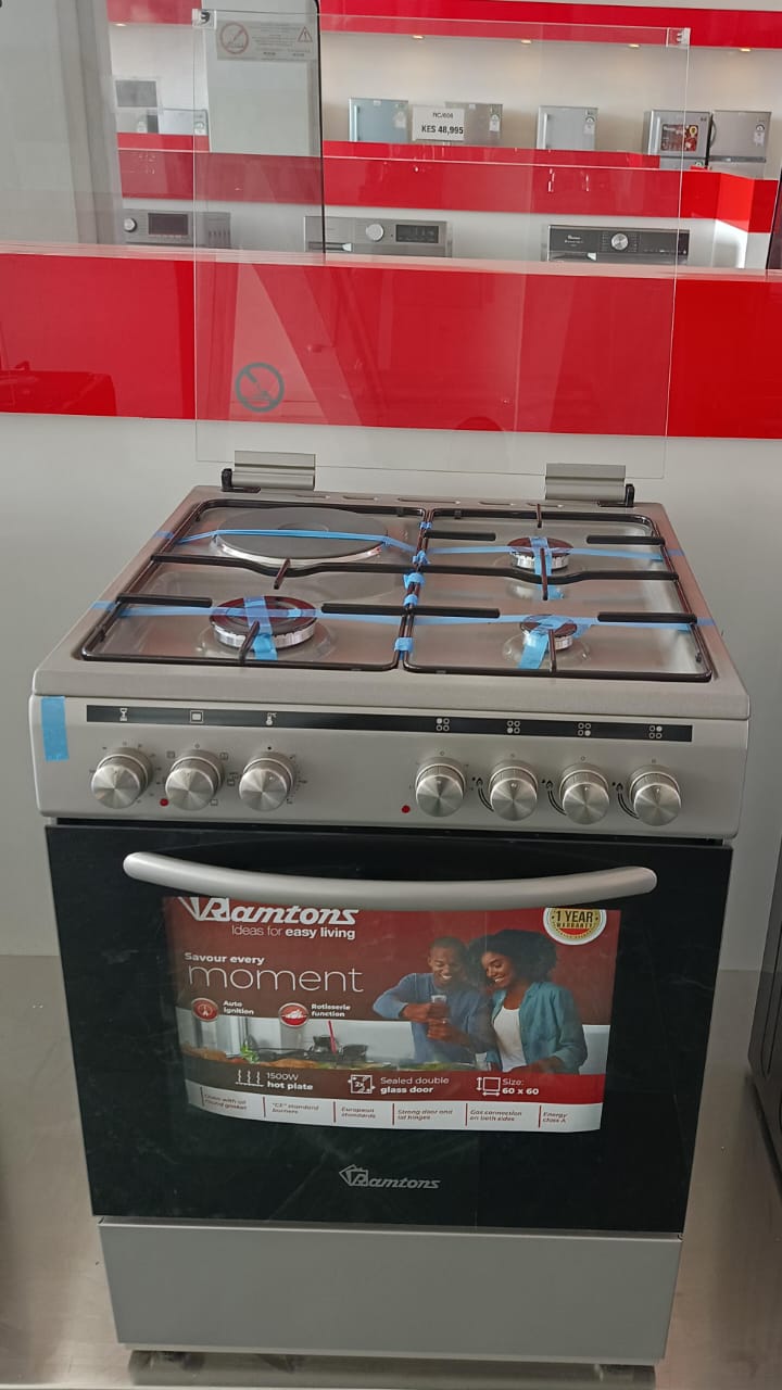 Ramtons 3G+1E 60X60 SILVER COOKER – RC/606