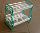 Two-Tier Plastic Dish Rack – Durable Kitchen Organizer for Plates and Cutlery (Available in Blue, Green, Red)