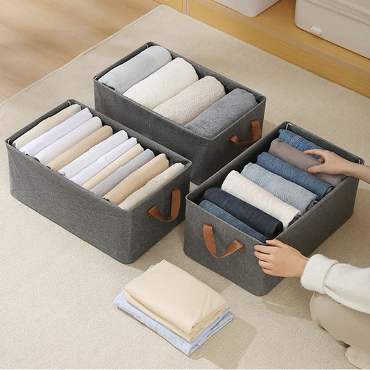 Foldable multipurpose HARD FABRIC clothes/closet organizer