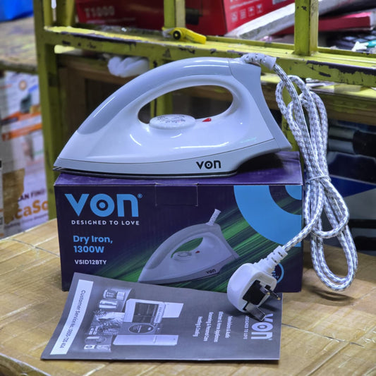 Von VSID12BTY Dry Iron - 1300W