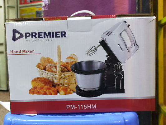 Premier stainless steel hand mixer PM-115HM electric hand mixer
