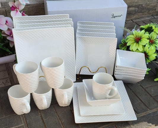 24PCs Ceramic Dinner Sets Plates, Cups,Saucers &Side Plates.