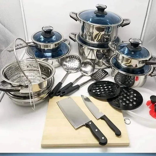 30pcs Stainless Steel Cookware Set-MARWA