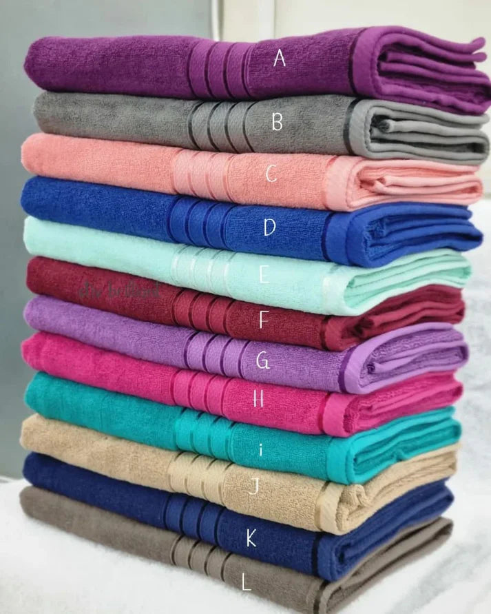 Large Cotton Towels | Premium Quality | 90x150cm | Soft, Absorbent, and Durable | Ideal for Bath or Beach