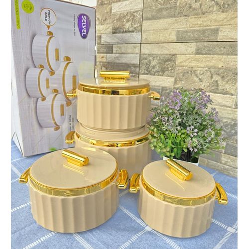 4pcs Camry Insulated Hotpots Set with Lids – 1000ml to 3500ml Capacity