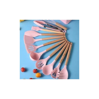 Silicone Non Stick Cooking Spoon Set