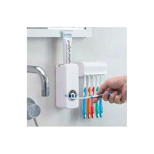 Toothpaste dispenser+5pcs toothbrush holder