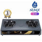 Nunix TwoBurner Auto Ignition Gas Stove,high efficiency burners, Stainless steel double tops,high heat output, Outdoor cooking, Camping cookware.