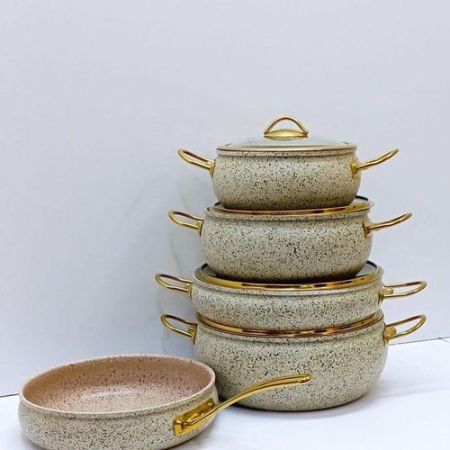 9pcs Granite Classy Cookware Set-AMBER RAY COOKING POTS