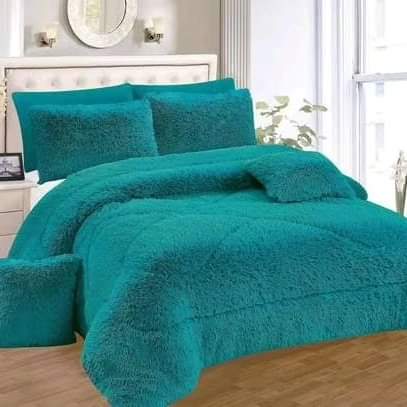 6pc Luxury Velvet Plush Fur Duvet set