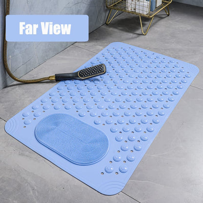Bathroom Anti Slip Mat With Lazy Scrubber