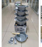 Bosch 11pc Cookware with Silicone lid covers_