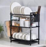 3-Tier Stainless Steel Dish Rack